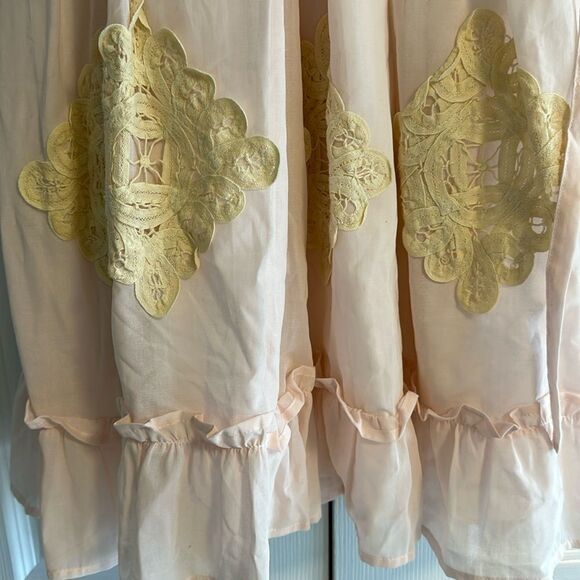 W.D. Wolf Daydream Girls Pink & Ivory Long Lace Tank Dress - Size 5 - Picture 3 of 7